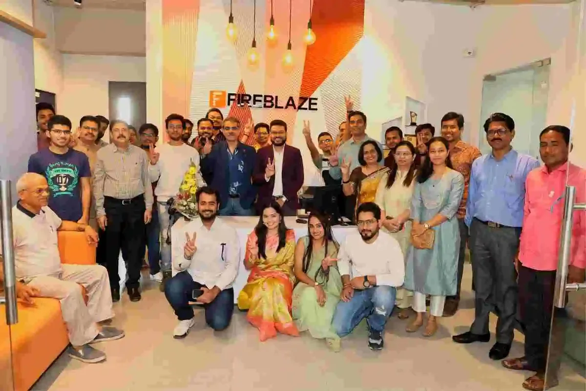 The Fireblaze AI School team and guests at the Mate Square centre in Nagpur