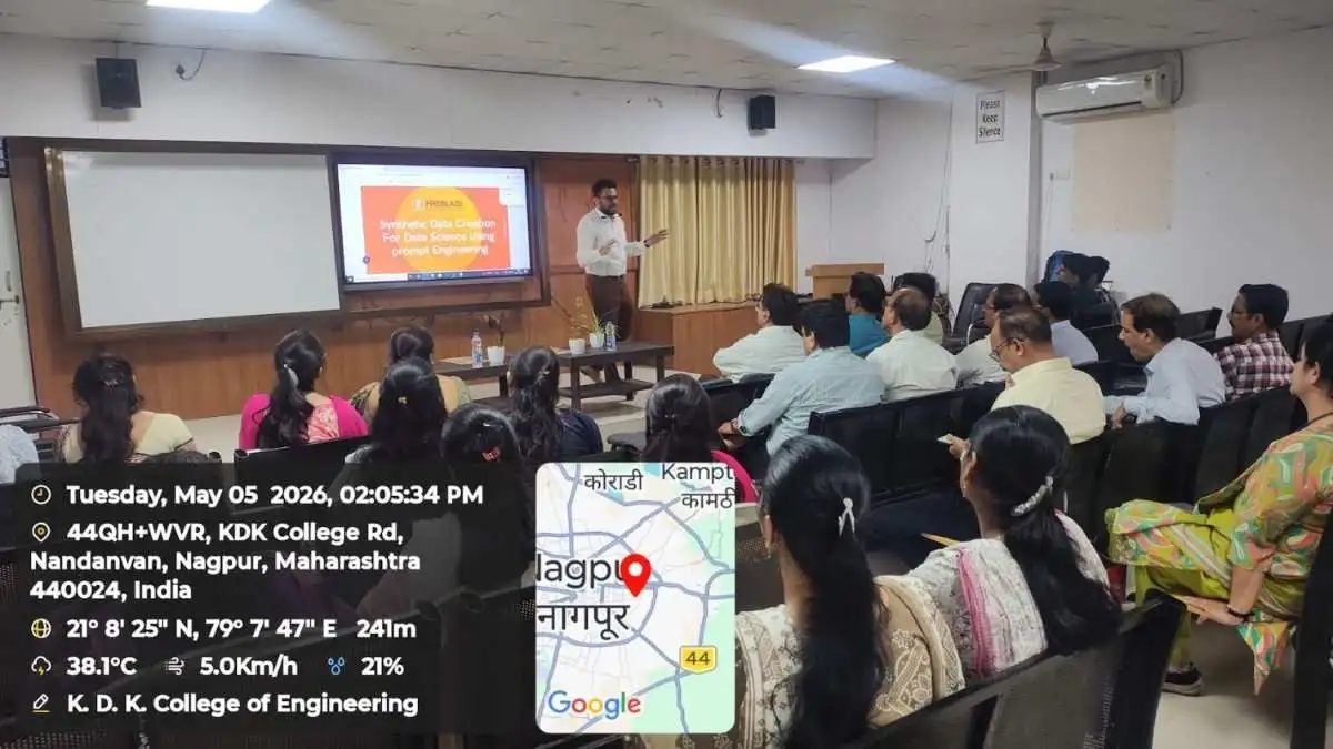 Faculty Development Program on Synthetic Data Creation, AI and Data Science Department, KDK College of Engineering