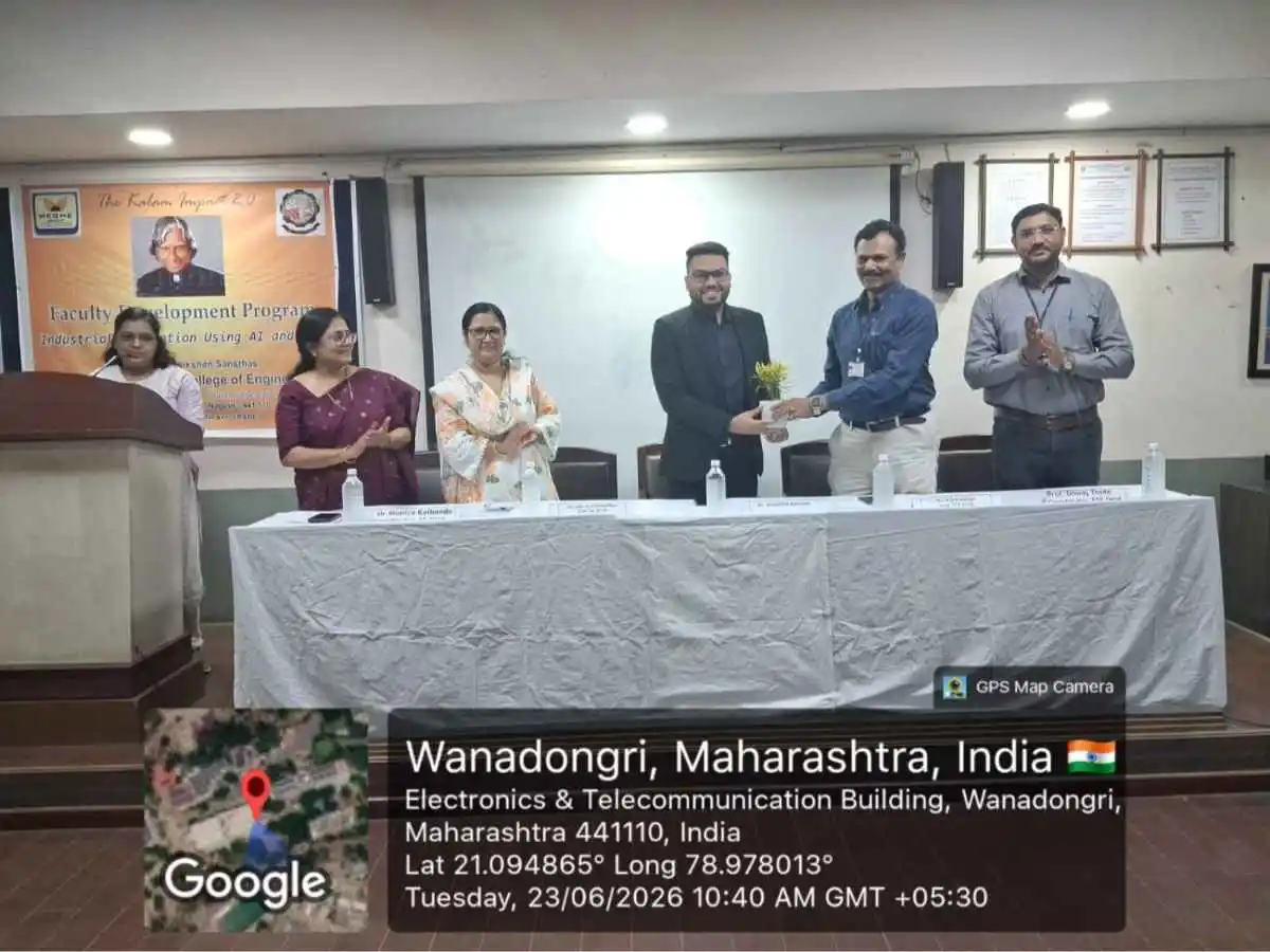 Faculty Development Program on Industrial Automation Using AI and IoT, YCCE Nagpur