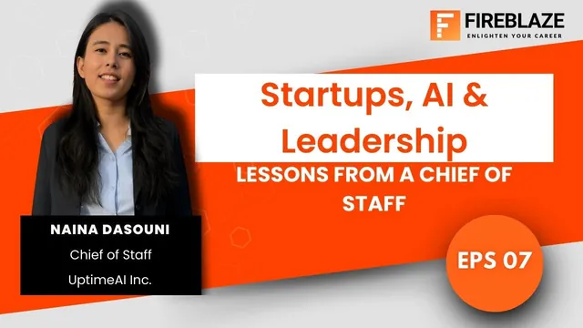 Session thumbnail: Naina Dasouni, Chief of Staff at UptimeAI